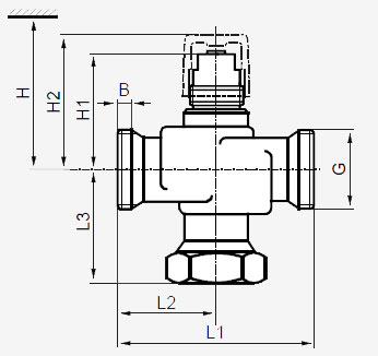 Размеры клапана Siemens VXG44.15-2.5