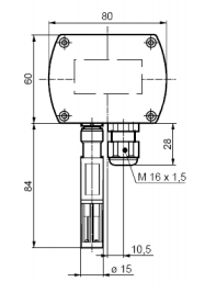 Размеры датчика Siemens QFA3160